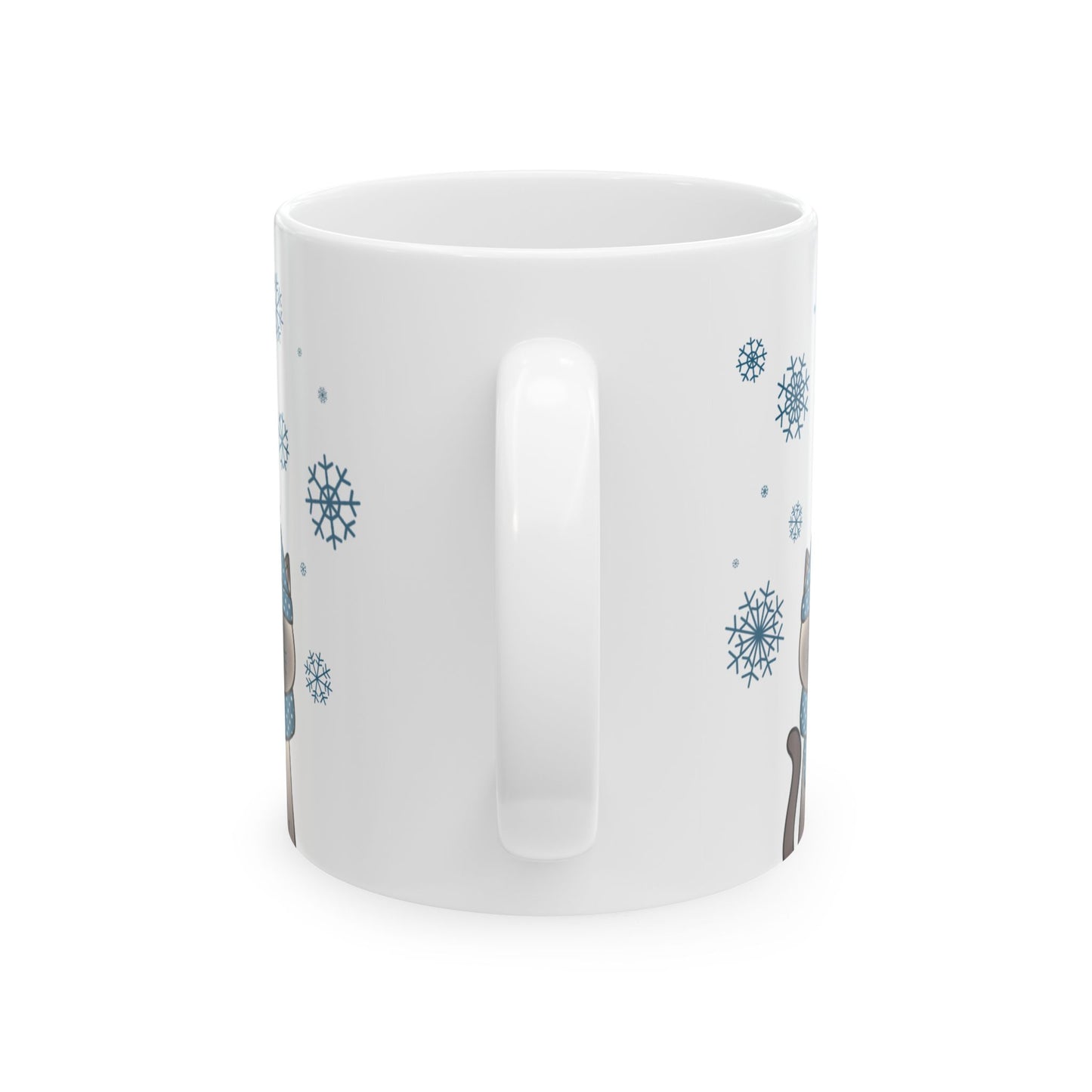 Winter Siamese Cat Mug