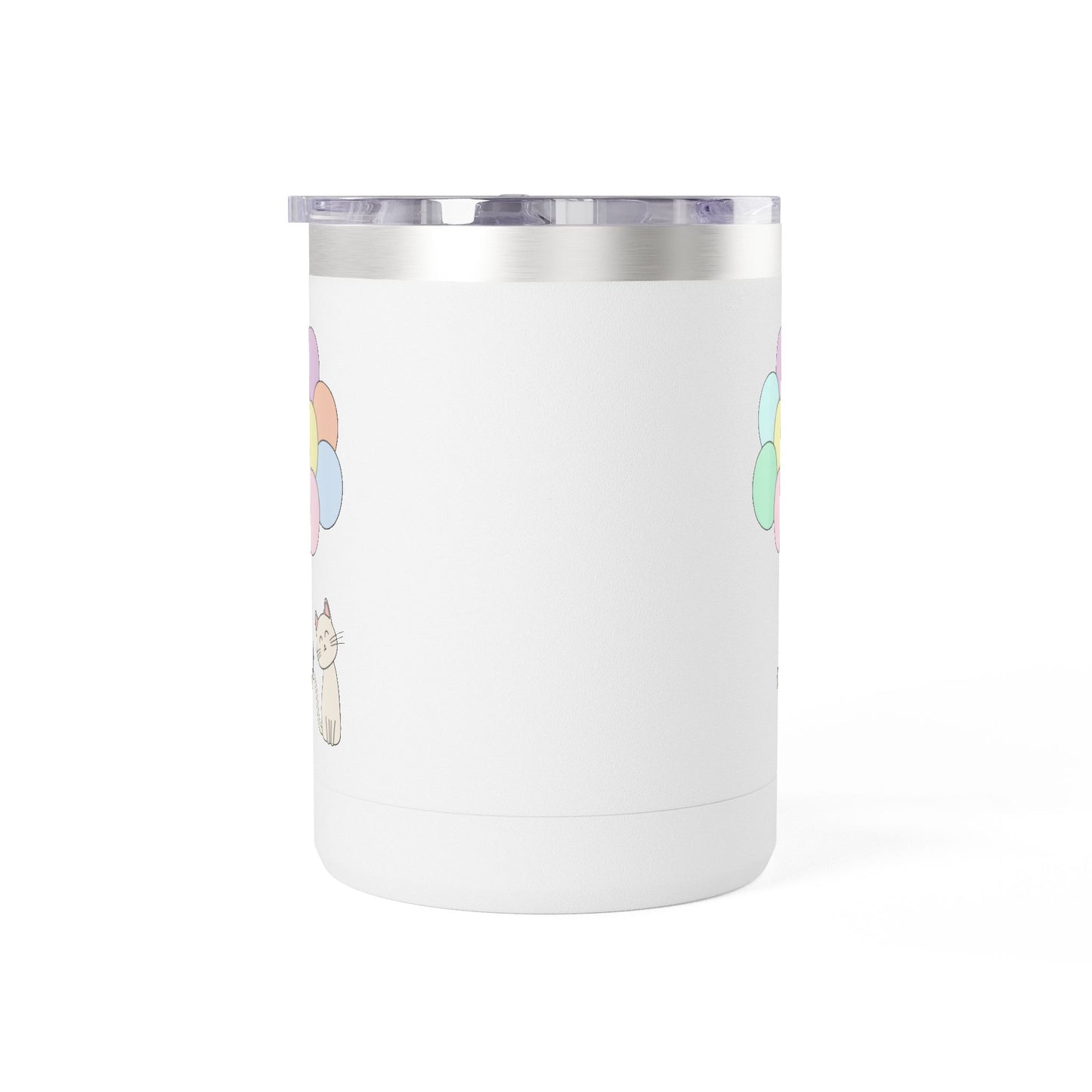 Cat With Balloons Coffee Mug Tumbler - 15oz Ceramic Mug