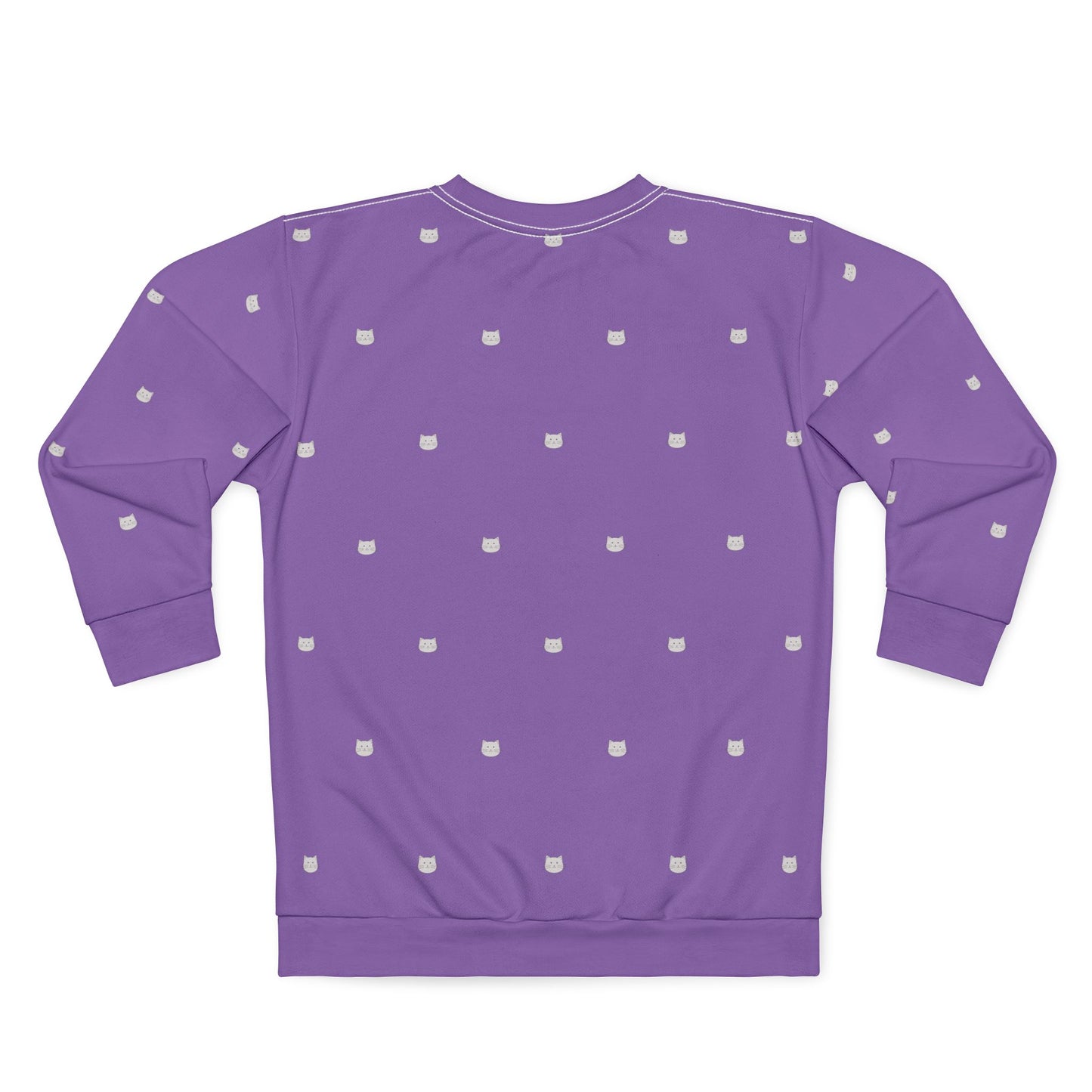 Unisex Purple Polka Dot Cats Sweatshirt