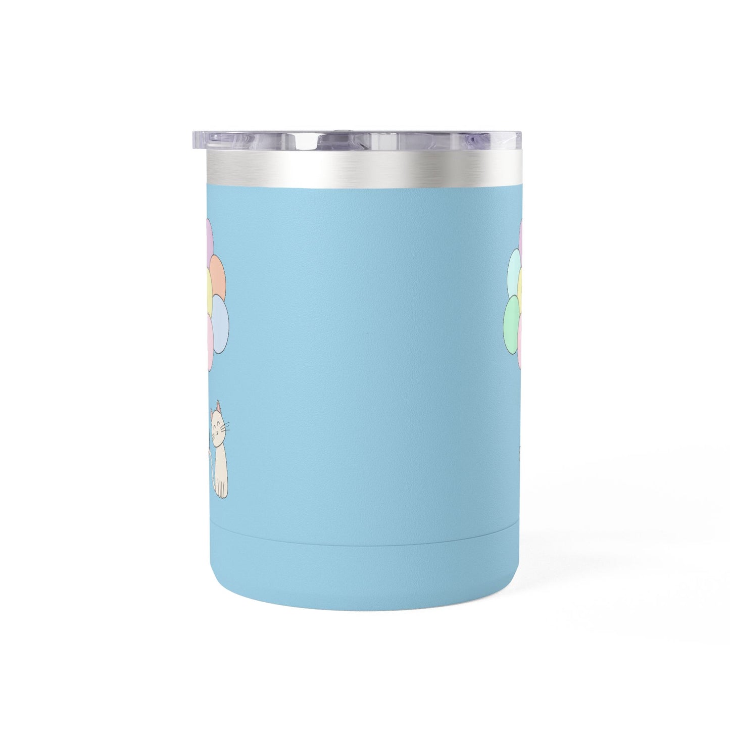 Cat With Balloons Coffee Mug Tumbler - 15oz Ceramic Mug