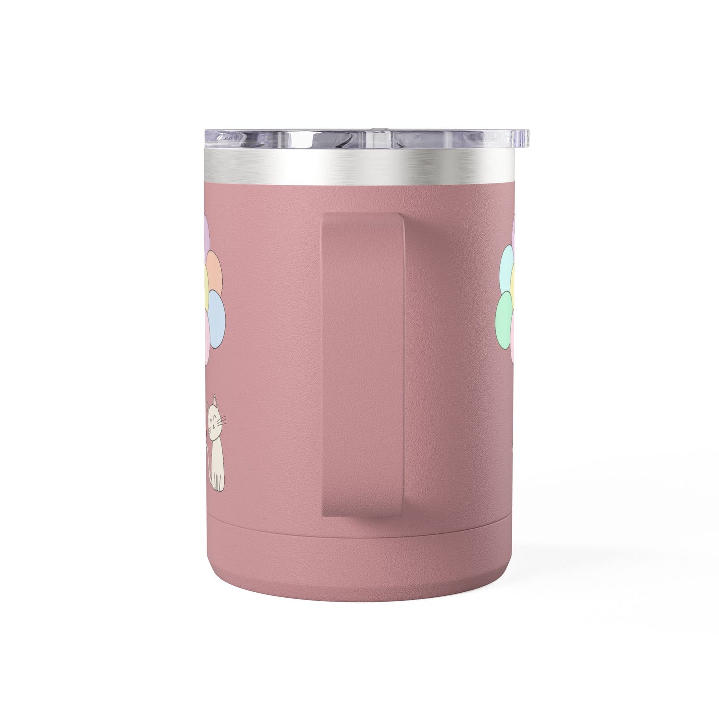 Cat With Balloons Coffee Mug Tumbler - 15oz Ceramic Mug