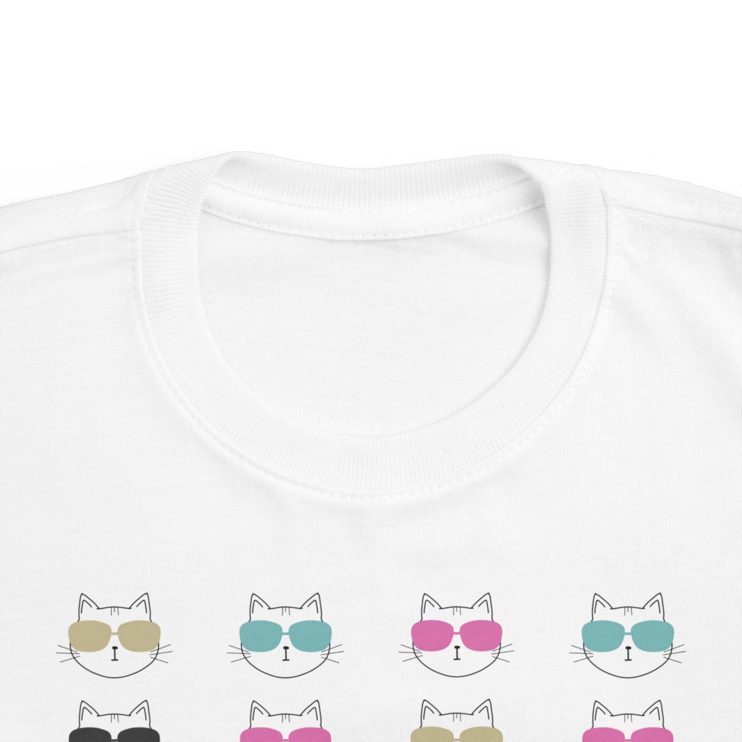 Toddler Cool Cats in Sunglasses - Fine Jersey Cat Tee