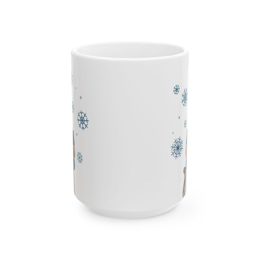 Winter Tortie Cat Mug - Light Tortoiseshell Cat