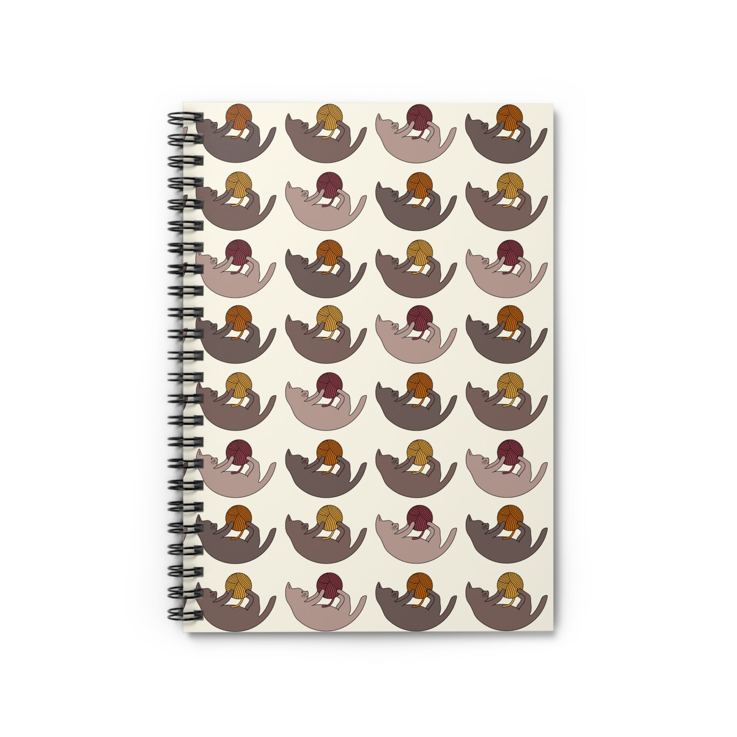 Cat Spiral Notebook - Fall Colors Kitten Journal