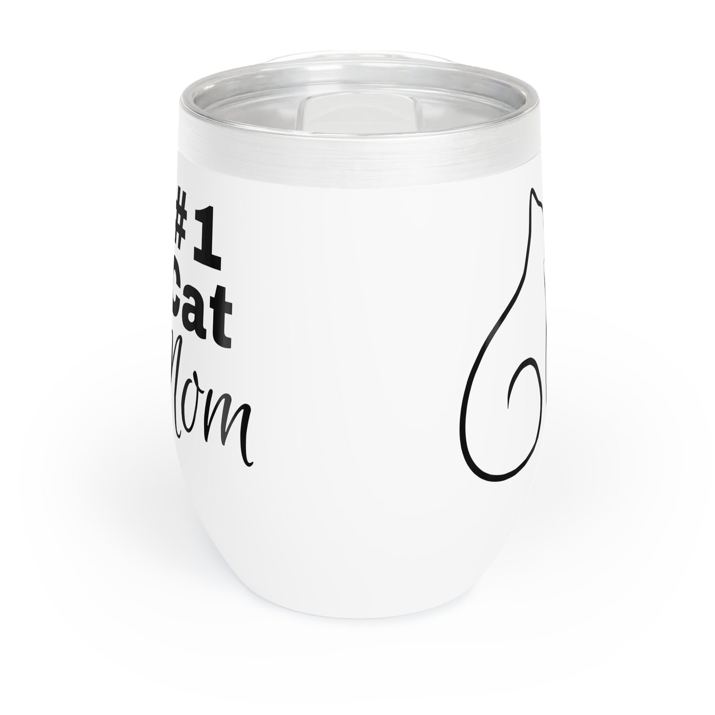 Number 1 Cat Mom Wine Tumbler - Perfect Gift for Cat Moms