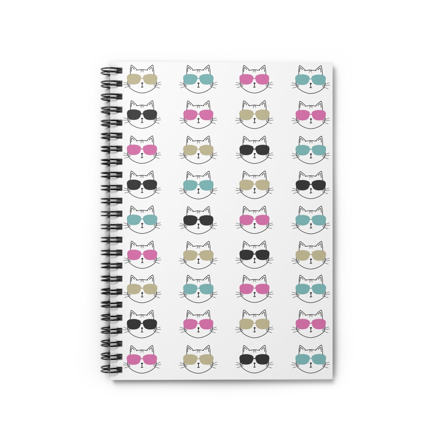 Cool Cat Spiral Notebook | Sunglasses Cat Notebook