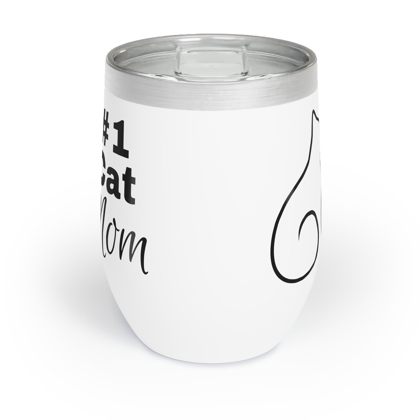 Number 1 Cat Mom Wine Tumbler - Perfect Gift for Cat Moms