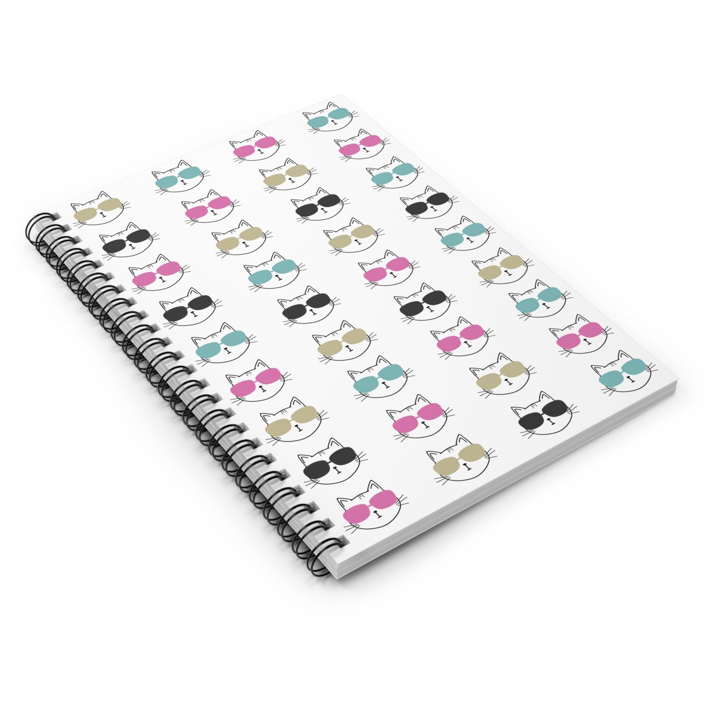 Cool Cat Spiral Notebook | Sunglasses Cat Notebook