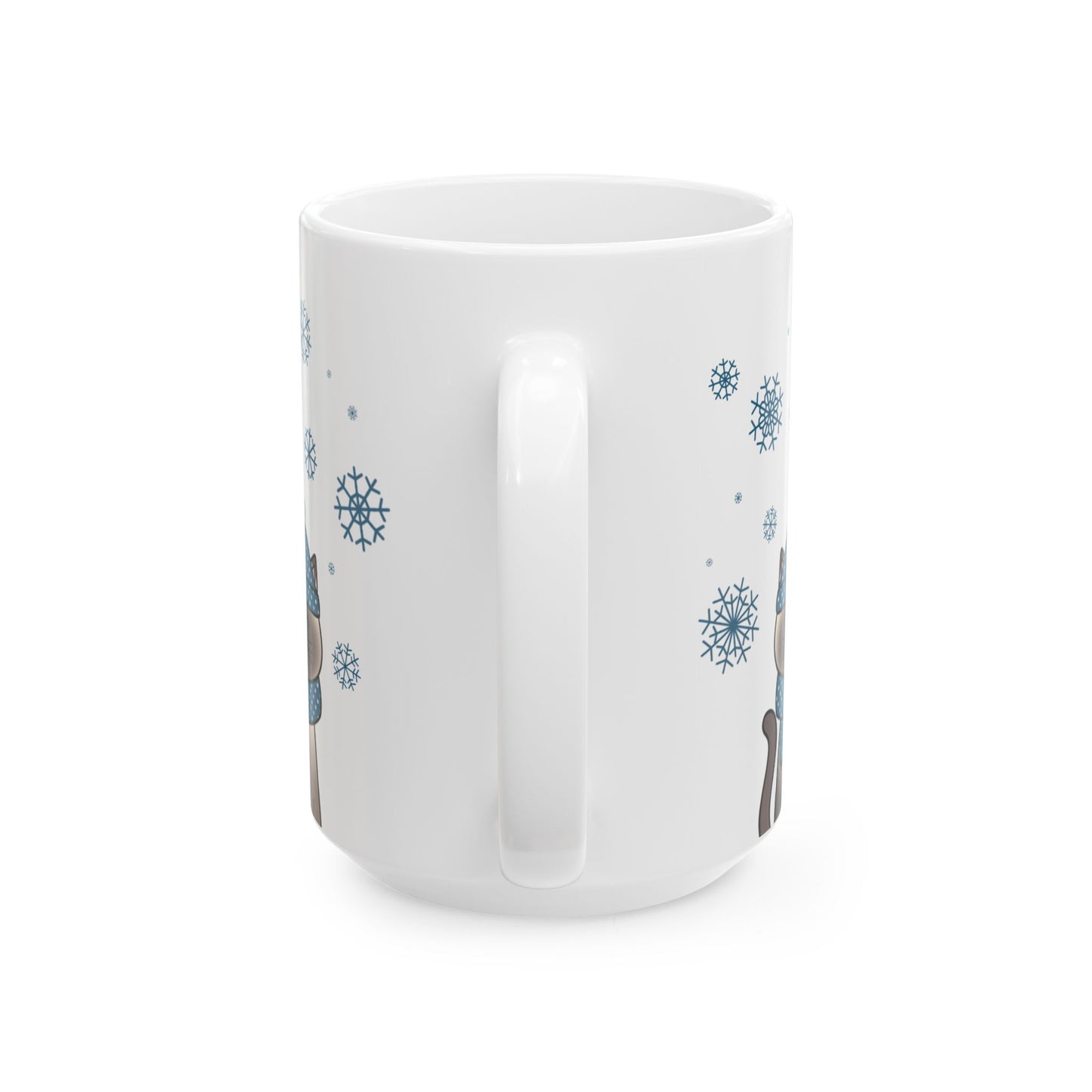 Winter Siamese Cat Mug