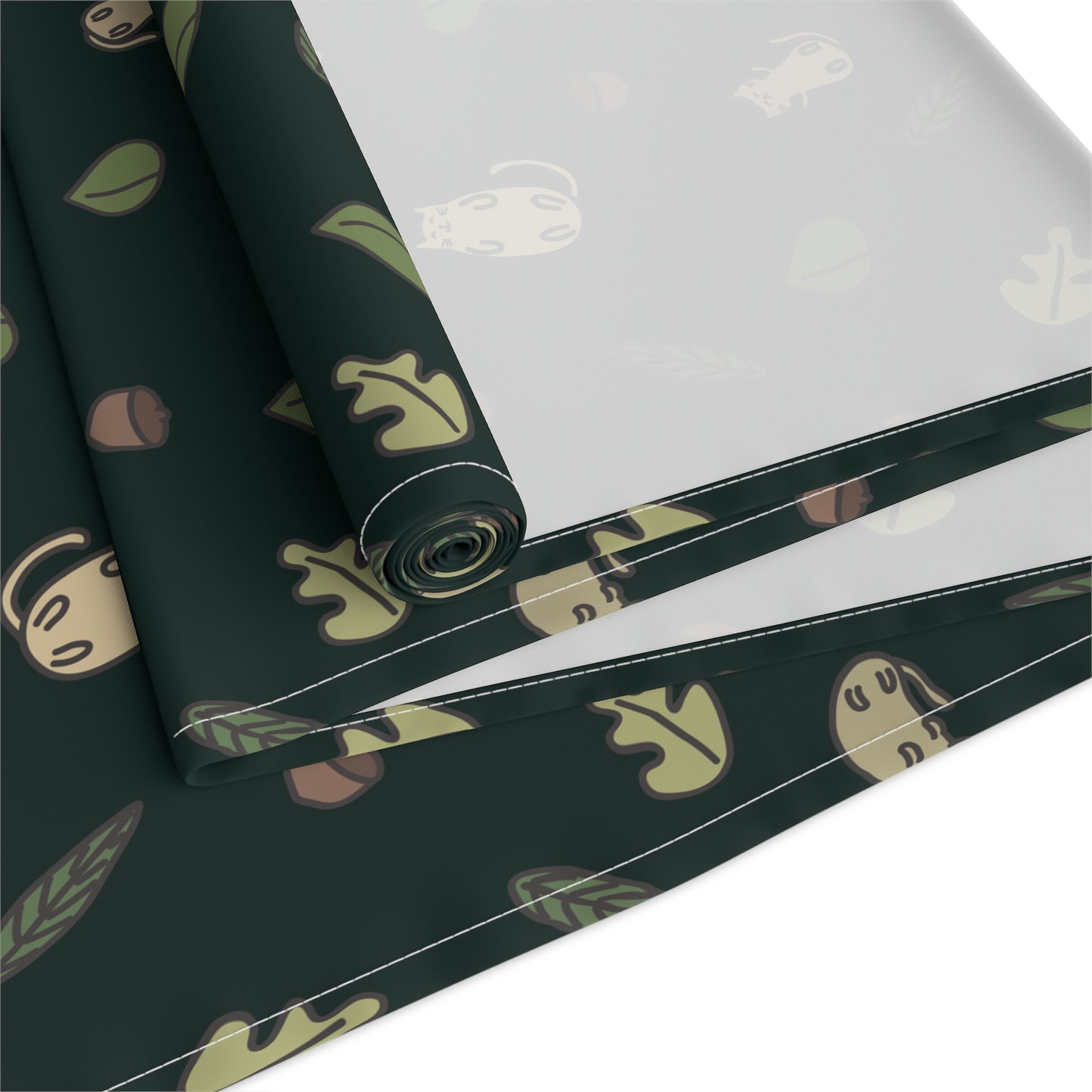 Fall Table Runner with Forestcore Cats