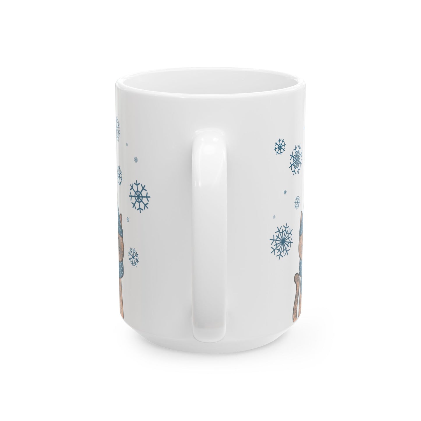 Winter Tortie Cat Mug - Light Tortoiseshell Cat