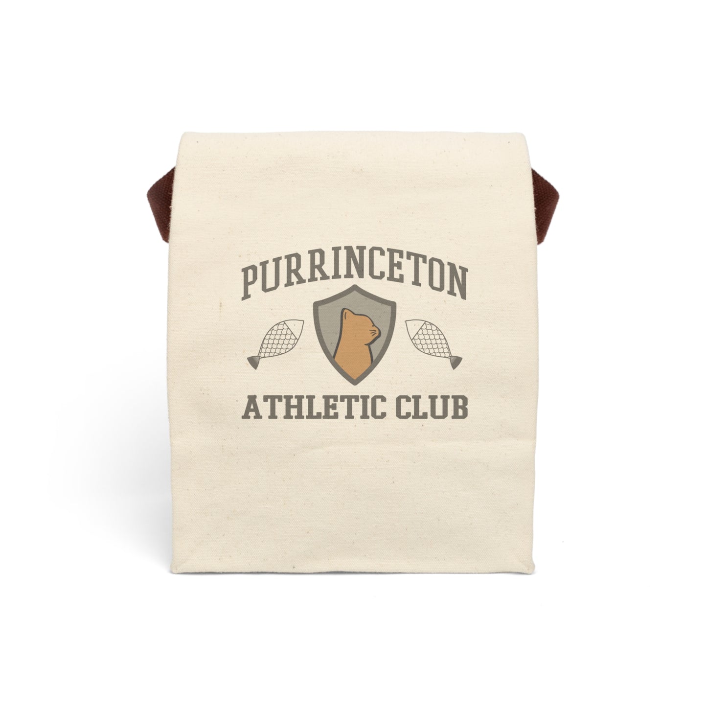 Purrinceton Athletic Club Canvas Lunch Bag - Cute Cat Lunch Box