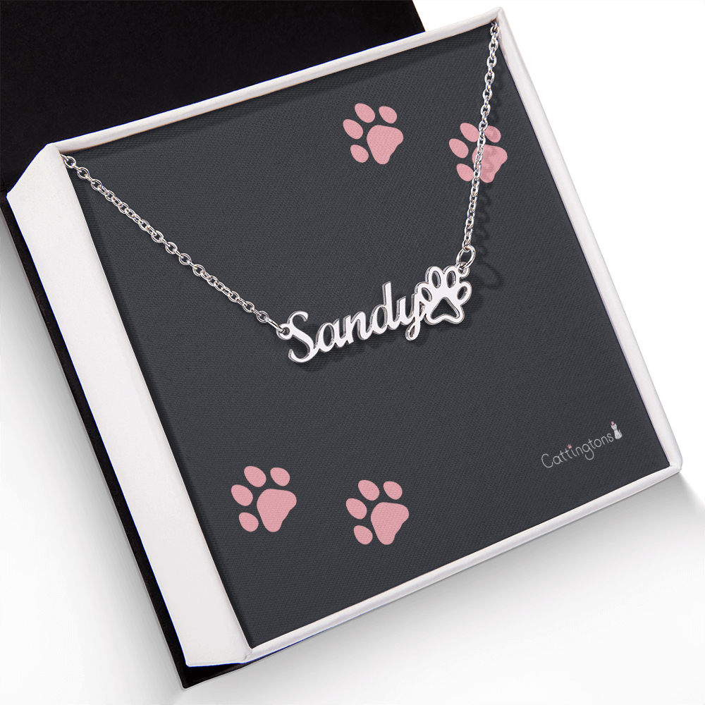 Personalized Cat Name Necklace