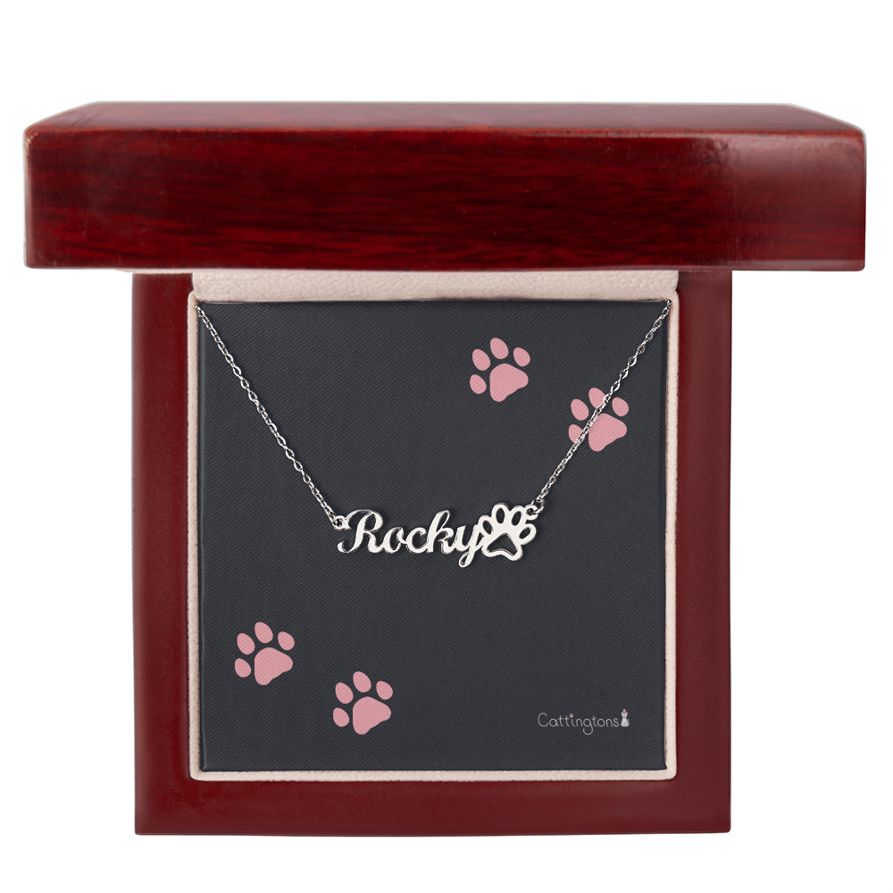 Personalized Cat Name Necklace