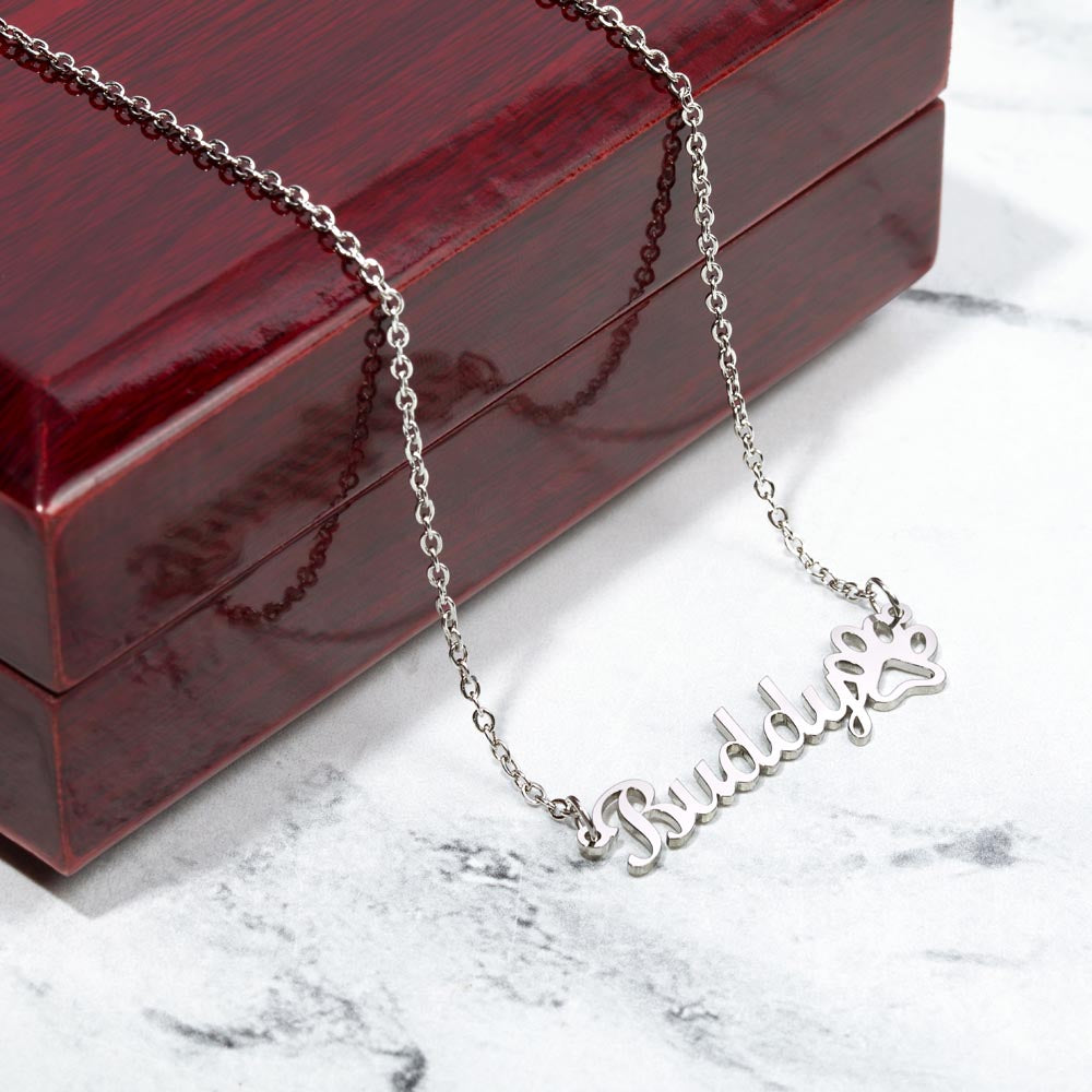 Personalized Cat Name Necklace