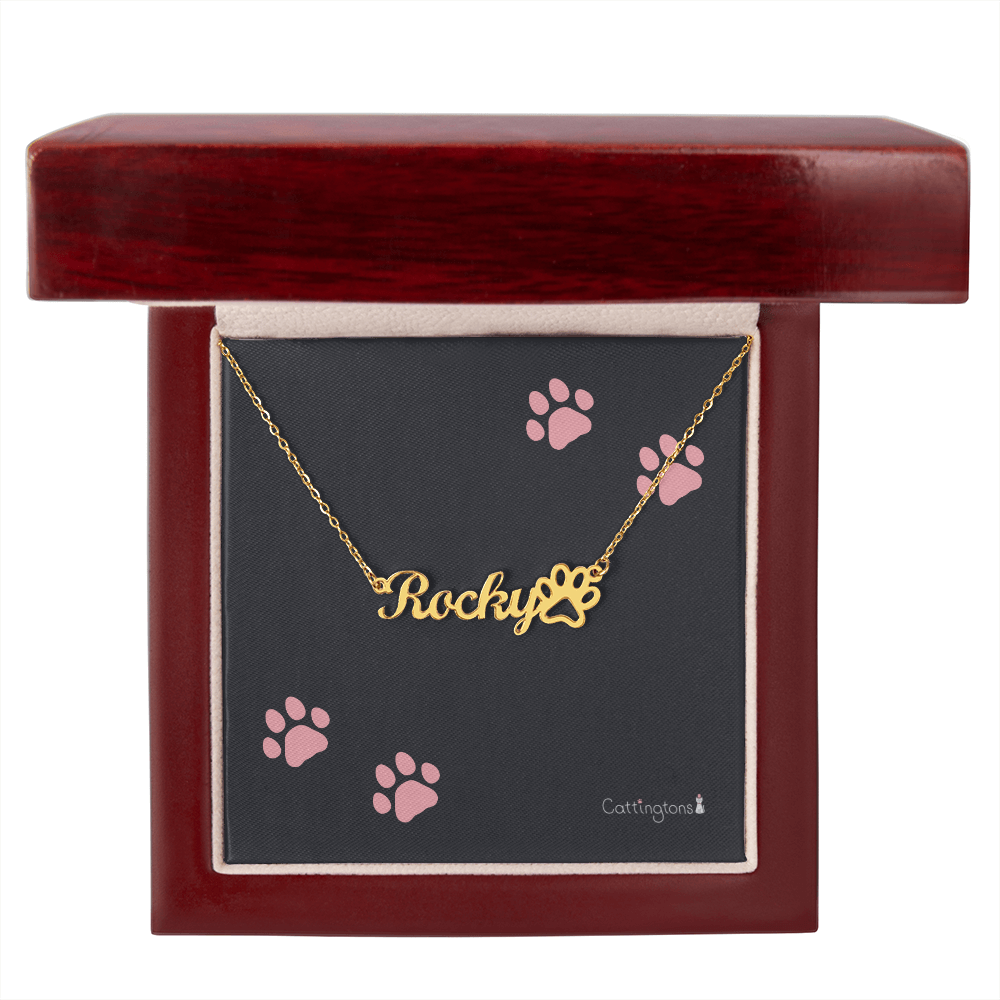 Personalized Cat Name Necklace