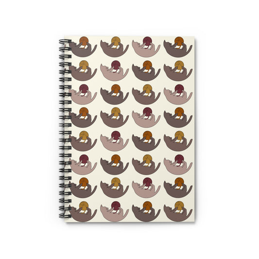 Cat Spiral Notebook - Fall Colors Kitten Journal