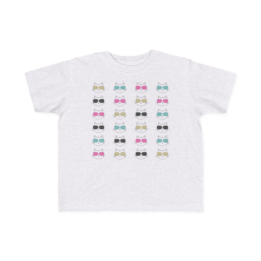 Toddler Cool Cats in Sunglasses - Fine Jersey Cat Tee