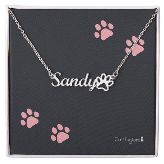 Personalized Cat Name Necklace